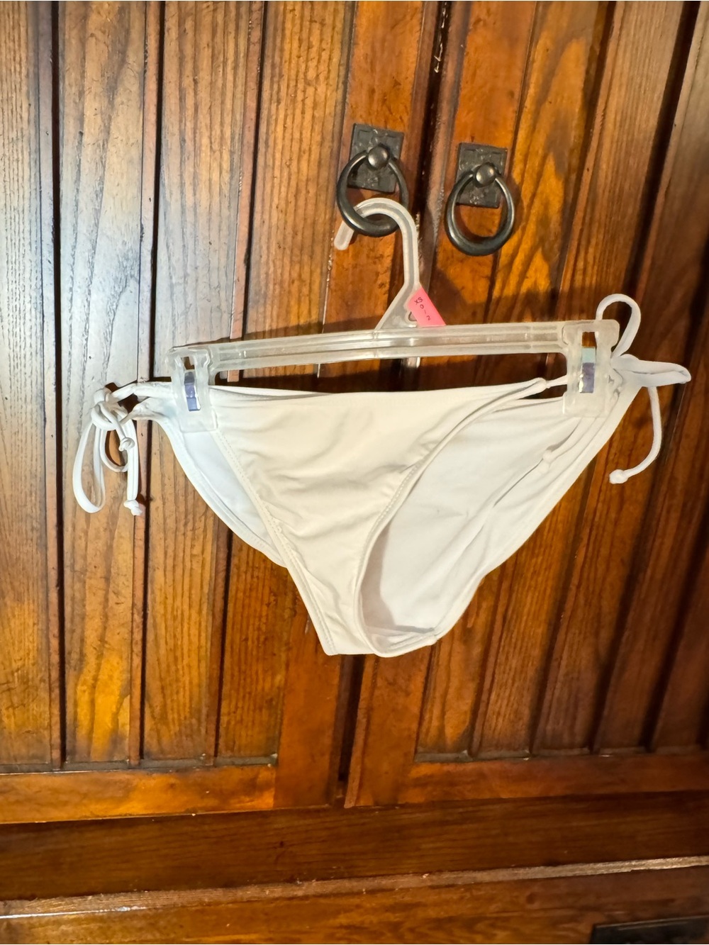 No Boundaries White Tie-Side Bikini Bottoms